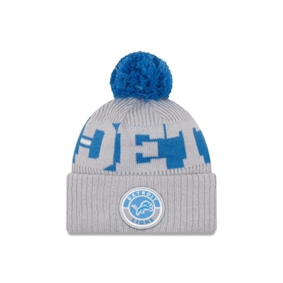 Detroit Lions Gorra | New Era NFL Alternate Cold Weather Sport Knit Beanie Mexico - Grises